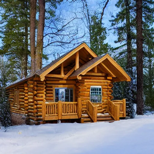 Image similar to log cabin neighborhood