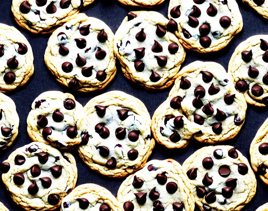 Prompt: book illustration of how to not bake chocolate chip cookies, book illustration, monochromatic, white background, black and white image