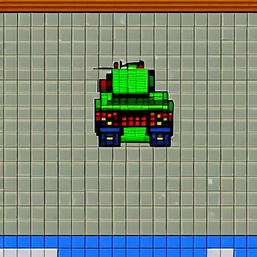 Prompt: pixelart tank