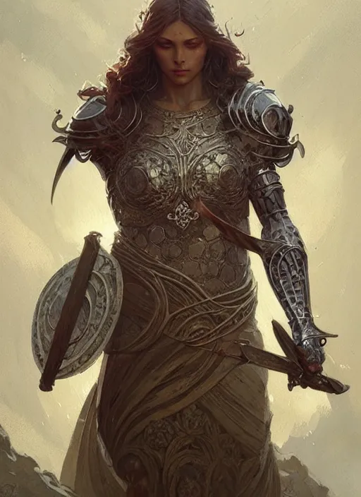 Prompt: Muscular and powerful medieval knight portrait, art nouveau, fantasy, intricate flower designs, elegant, highly detailed, sharp focus, art by Greg Rutkowski