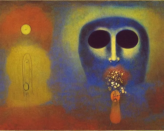 Image similar to Void of the soul. Odilon Redon. Dali. Roberto Matta.