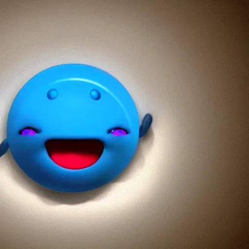 Image similar to the most cutest adorable happy picture of a blue ball face, key hole on blue ball, locklegion, lock for face, keyhole faceial movement, chibi style, wooperlock, wooper lock, black keyhole face, adorably cute, enhanched, deviant adoptable, digital art Emoji collection