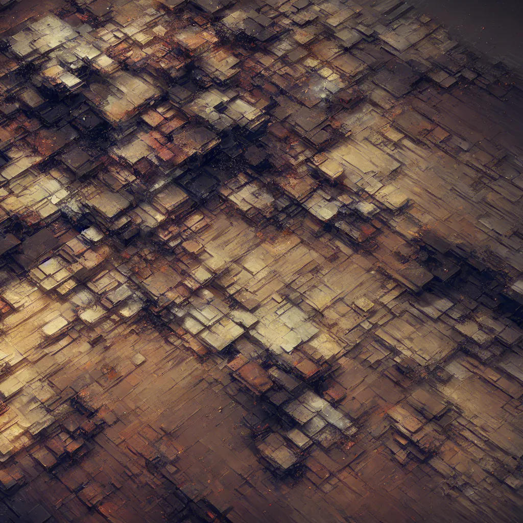 Prompt: abstract art, oil on old wood, depth of field, octane render, 8 k, unreal 5, highly detailed, wide angle, intricate complexity, sharp focus, trending on artstation art by akihiko yoshida and anselm kiefer