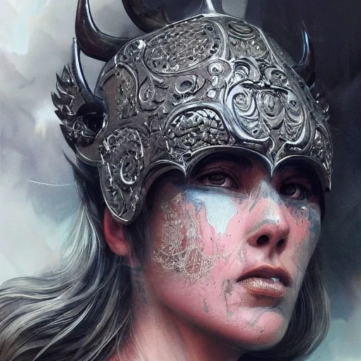 Prompt: Very very very very highly detailed epic photo of face with bull venetian mask, intricate, dystopian, sci-fi, extremely detailed, digital painting, artstation, concept art, smooth, sharp focus, illustration, intimidating lighting, incredible art by Artgerm and Vincent di Fate