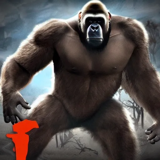 Image similar to harambe in mortal kombat