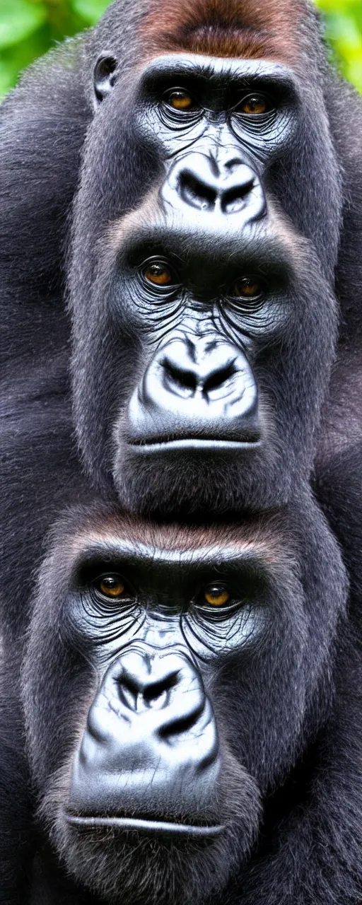 Prompt: Gorilla portrait.