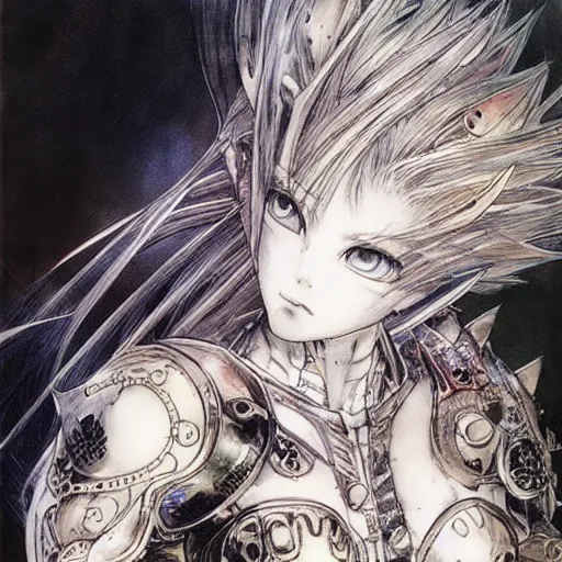 Image similar to art by Yoshitaka Amano,traditional