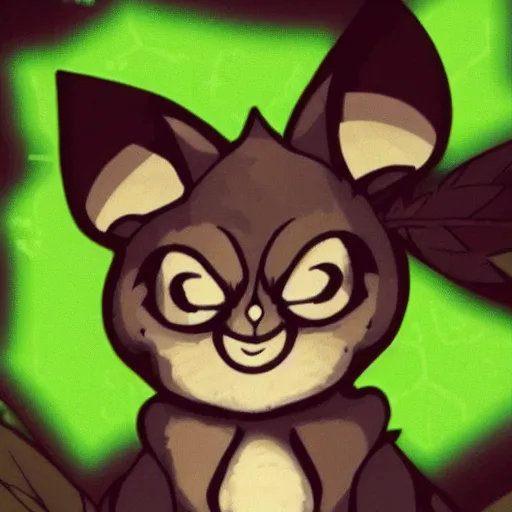 Image similar to stoned pichu, high, marijuana