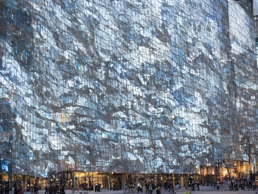 Image similar to city sized curved screens projecting art