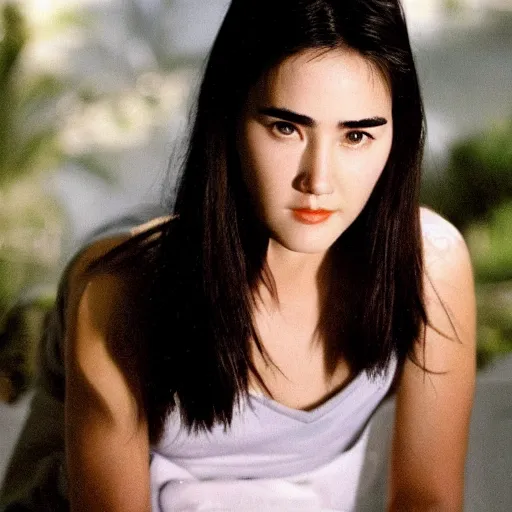 Image similar to face of young Chinese Jennifer Connelly