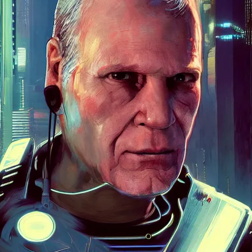 Image similar to cyborg john paul ii in cyberpunk 2 0 7 7, artistic artwork