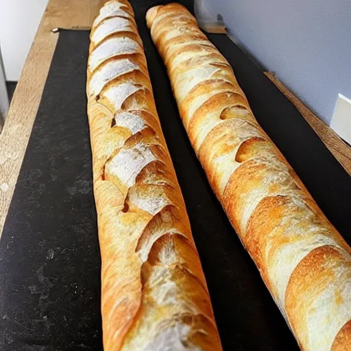 Image similar to a beautiful and big baguette