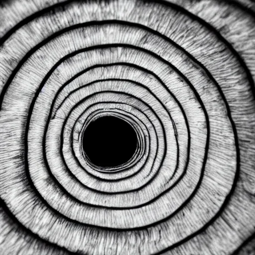 Prompt: photo of a spiral that goes on forever