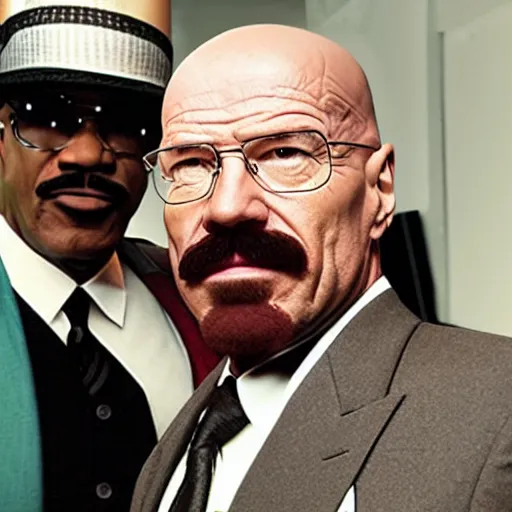 Prompt: walter white as steve harvey