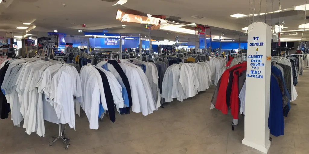 Prompt: t-shirt dry cleaner carousel