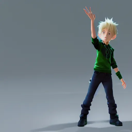 Prompt: a blonde haired green eyes boy casting a spell. character design. gesture drawing. line of action. official art, unreal engine 5, unreal engine. tetsuya nomura. medium shot. ray tracing hdr. 8 k. uhd. sharp focus. highly detailed. masterpiece. anime render. cinematic lighting. lifelike. symmetrical face. beautiful face