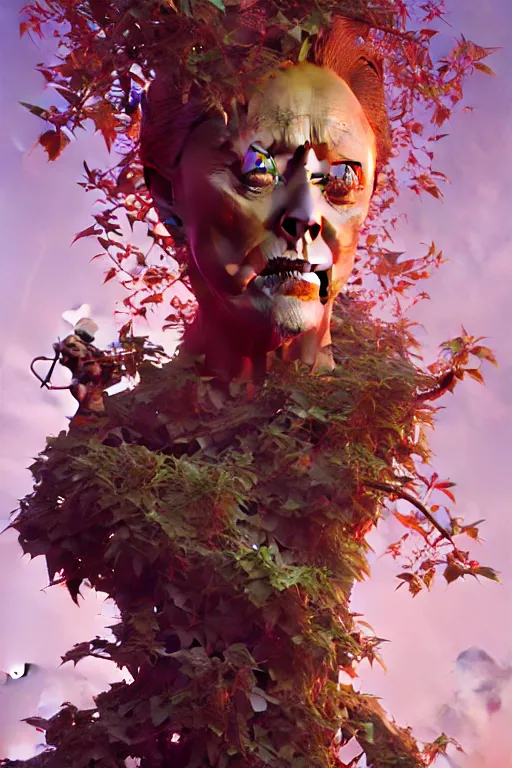 Image similar to christopher walken as an apple in an appletree, hyper detailed, digital art, artstation, cinematic lighting, studio quality, smooth render, by peter mohrbacher, hajime sorayama, wayne barlowe, boris vallejo, aaron horkey, gaston bussiere, craig mullins