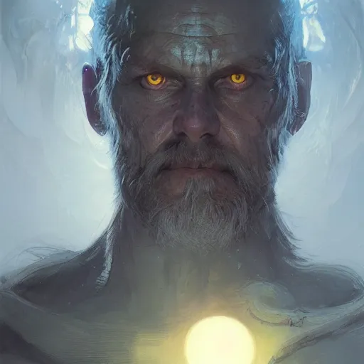 Prompt: portait of odin, glowing eyes, marvel comics, intricate, highly detailed, smooth, artstation, digital illustration by ruan jia and mandy jurgens and artgerm and wayne barlowe and greg rutkowski and zdislav beksinski