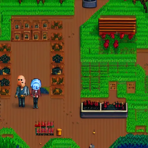 Image similar to agent 4 7 in stardew valley