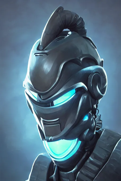 Image similar to epic mask helmet robot ninja portrait stylized as fornite style game design fanart by concept artist gervasio canda, behance hd by jesper ejsing, by rhads, makoto shinkai and lois van baarle, ilya kuvshinov, rossdraws global illumination radiating a glowing aura global illumination ray tracing hdr render in unreal engine 5