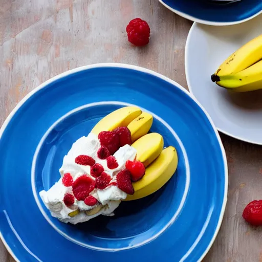 Prompt: banana - split, dessert