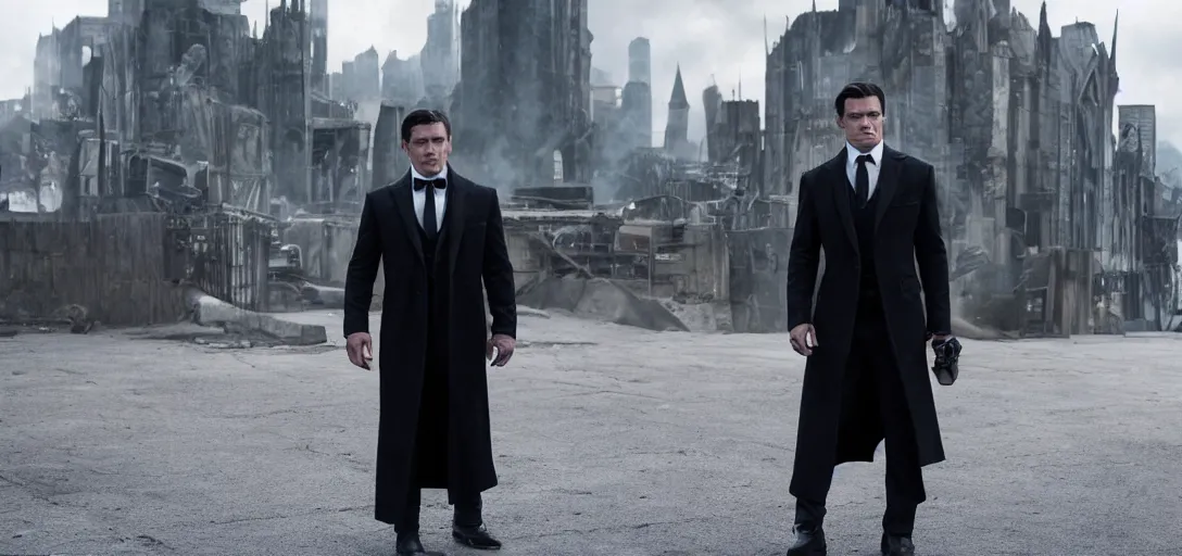 Image similar to a still of Colby Minifie as Bruce Wayne in The Batman (2022)