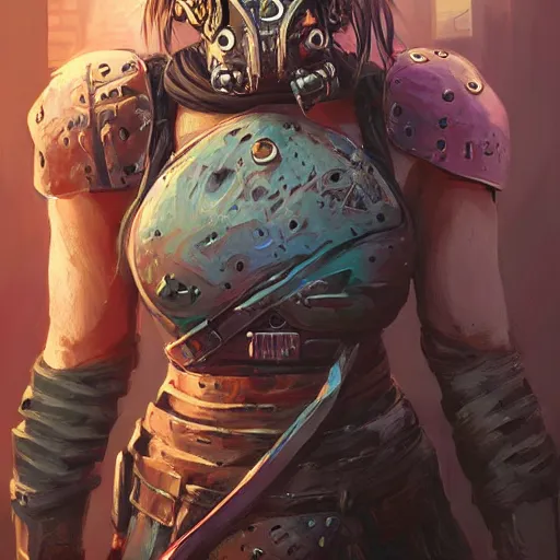 Image similar to cyberpunk viking helmet mask warrior goddess robot ninja fantasy, art gta 5 cover, official fanart behance hd artstation by jesper ejsing, by rhads, makoto shinkai and lois van baarle, ilya kuvshinov, ossdraws