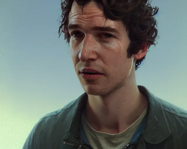 Image similar to highly detailed portrait of tim buckley, in gta v, stephen bliss, unreal engine, fantasy art by greg rutkowski, loish, rhads, ferdinand knab, makoto shinkai and lois van baarle, ilya kuvshinov, rossdraws, tom bagshaw, global illumination, radiant light, detailed and intricate environment