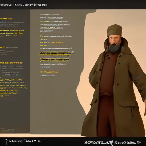 Prompt: leo tolstoy a hacker, trending on artstation, unreal engine, fantasy art