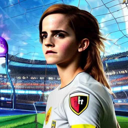 Image similar to emma watson in rocket league