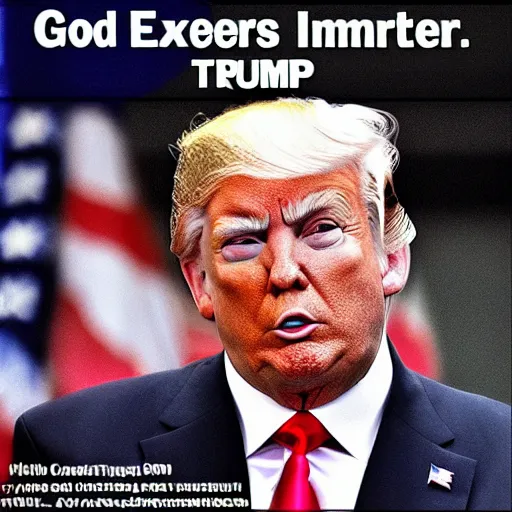Image similar to god emperor trump