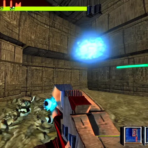 Image similar to quake iii area deathmatch, fps, video game screenshot