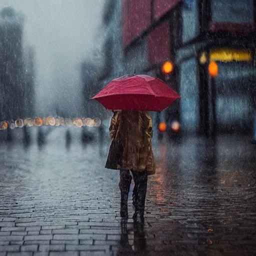 Image similar to hd masterpiece lensraiblur rainy moody cityscene with crabs in trenchcoats, national geographic, instagram, High quality award winning photography