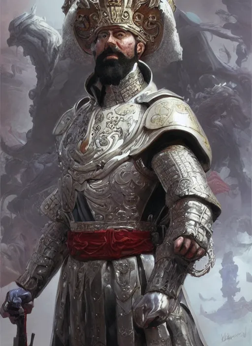 Image similar to Portrait of Emperor General Marcus Aurelius, marvel comics, dark, intricate, highly detailed, smooth, artstation, digital illustration by Ruan Jia and Mandy Jurgens and Artgerm and Wayne Barlowe and Greg Rutkowski and Frank Frazetta