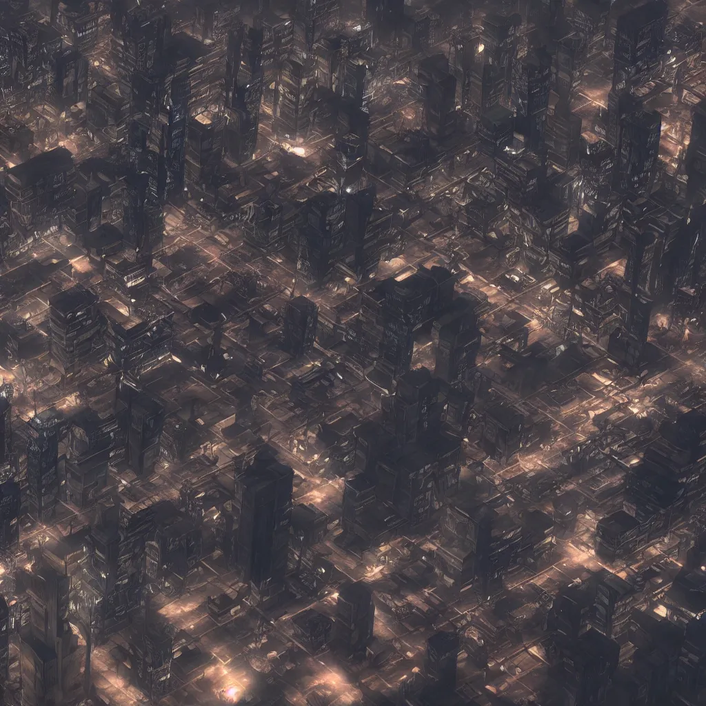 Image similar to realistic dystopian cityscape, night sky, videogame map as designed by valve software, source engine render, 4 k resolution, dark atmosphere, left 4 dead 2 style, award winning render