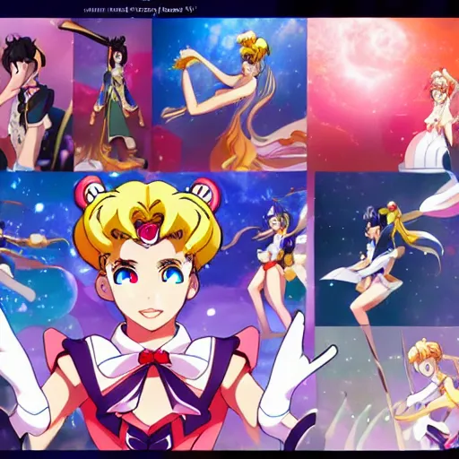 Image similar to sailor moon eternal is a japanese animated action fantasy film artstation