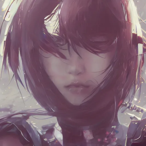 Image similar to by Yoshitaka Amano, by Ruan Jia, by Conrad Roset, by Good Smile Company, detailed anime 3d render, close up, headshot, portrait, cgsociety, artstation, sci fi futuristic costume, mysterious temple setting, octane render