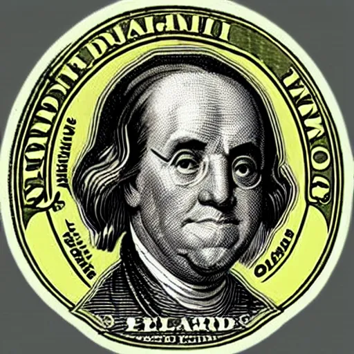 Image similar to benjamin franklin head on a snail body meme