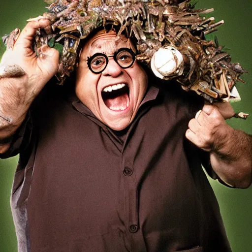 Image similar to Danny devito as the trash monster