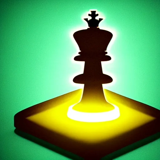 Image similar to vintage instamatic photo of a queen chess piece made of light, bio mechanical, Puddles, Isometric 3D, centered, smooth 3D Illustration, Cinematic Matte Painting, volumetric lighting ,