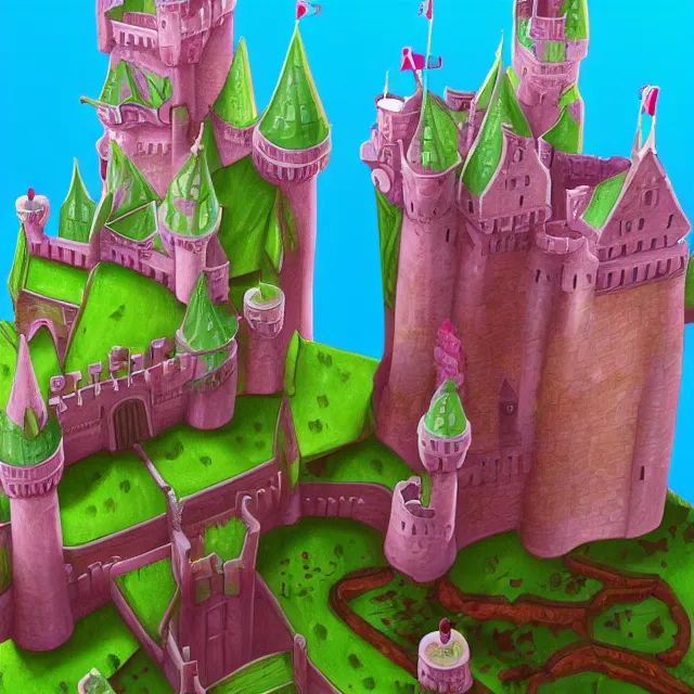 Image similar to castle made out of candy detailed scenery artwork, candy scenery artwork, fourth dimension, artstation!! pixiv!!