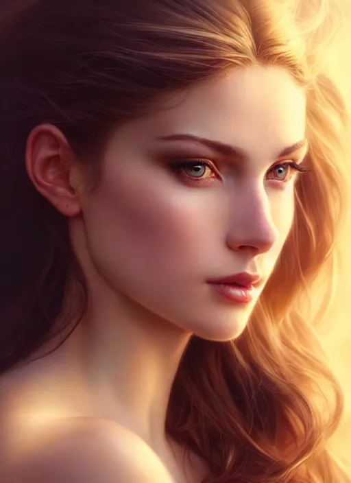 Prompt: a gorgeous female photo, professionally retouched, soft lighting, feather hair, realistic, smooth face, perfect eyes, wide angle, sharp focus on eyes, 8 k high definition, insanely detailed, intricate, elegant, art by artgerm and greg rutkowski and j scott campbell