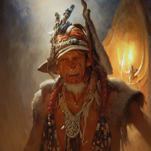 Image similar to diablo iii witch doctor, character art, detailed, by gaston bussiere, j. c. leyendecker, craig mullins