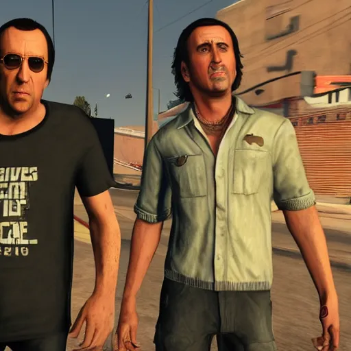 Prompt: Nicolas Cage in GTAV