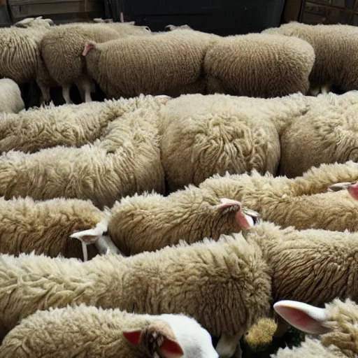 Prompt: Photo of Stable Diffusion dreaming of electric sheeps