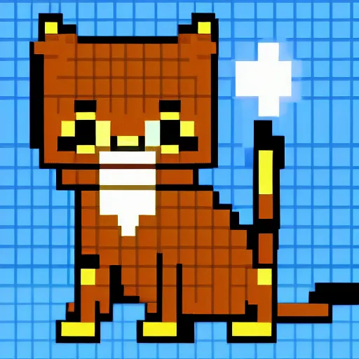 Image similar to a beautiful pixel art image of a tabby cat, high-quality, volumetric light, ultra-detailed, realistic
