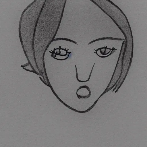 Image similar to minimalism oneline drawing of girl