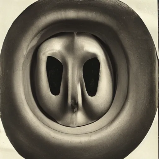 Prompt: The ‘Naive Oculus’ by Man Ray, auction catalogue photo, private collection, on display from the estate of Max Ernst