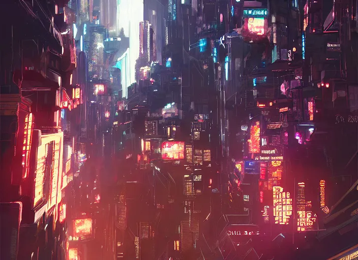 Image similar to meteorite hitting a cyberpunk city at night by wlop, key visual, high detail, digital art