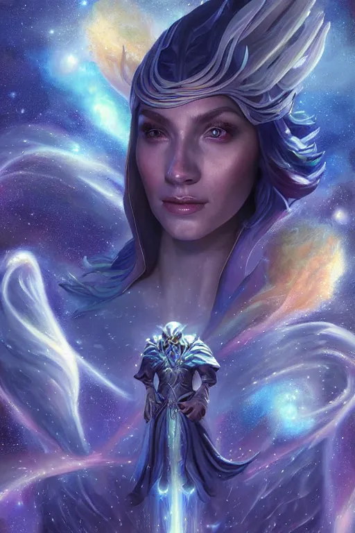 Image similar to beautiful oil painting with high detail of a wise Space ent(((Sobbing))) made of stars and plasma, hybrid from dungeons and dragons and art direction by James Cameron ;by artgerm; wayne reynolds art station; cinematic quality character render; low angle; ultra high quality model; production quality cinema model